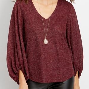 Maurices balloon sleeves  blouse